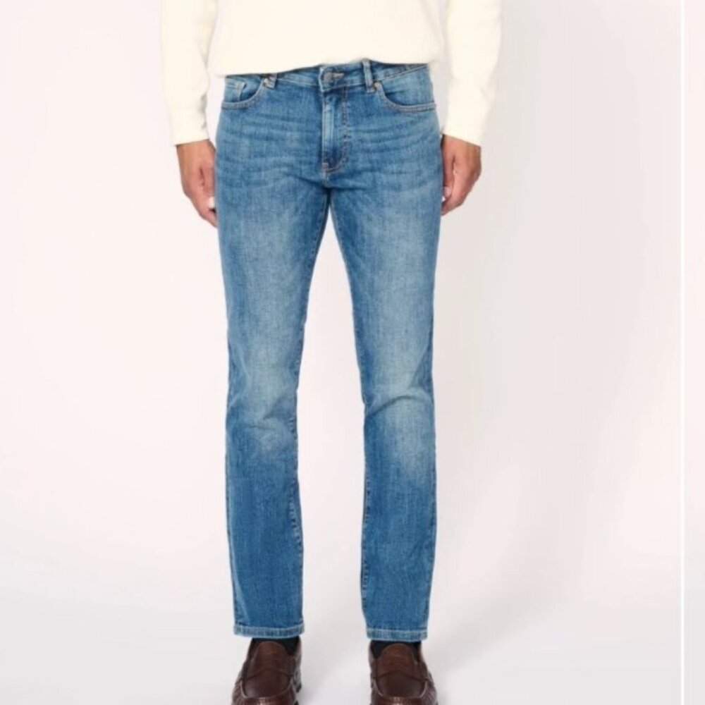 NWT Warp + Weft Jeans 28x30.5 ORD Chicago Straight Stretch Tortoise Stitch Fix